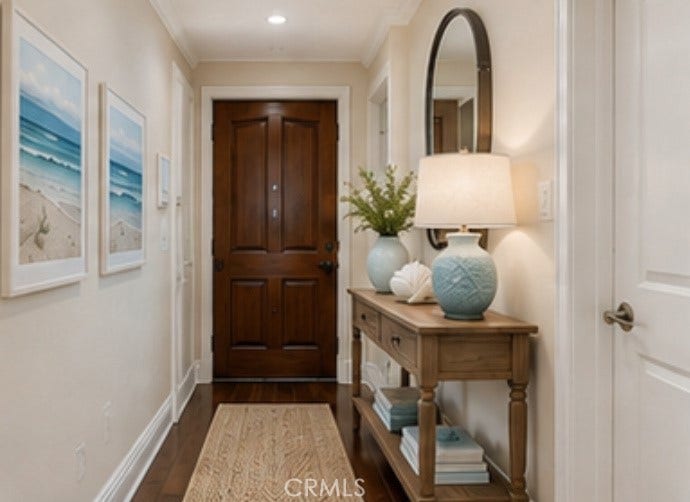 901 Deep Valley, #309, Rolling Hills Estates, CA 90274 Virtually staged entryway