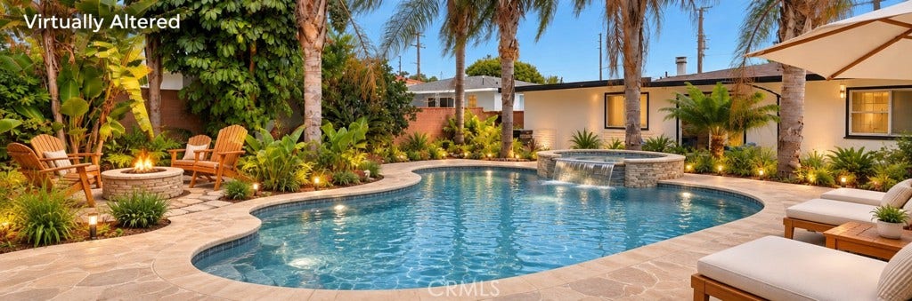 Virtual rendering with pool/spa
