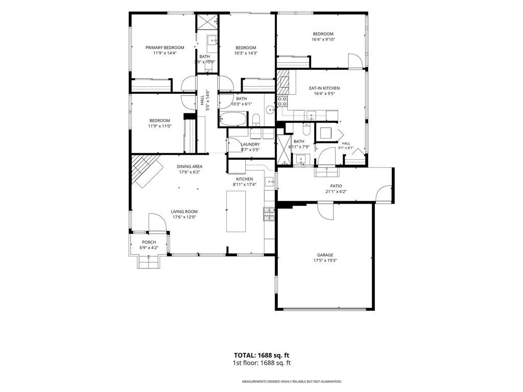 Floor plan of both living spaces