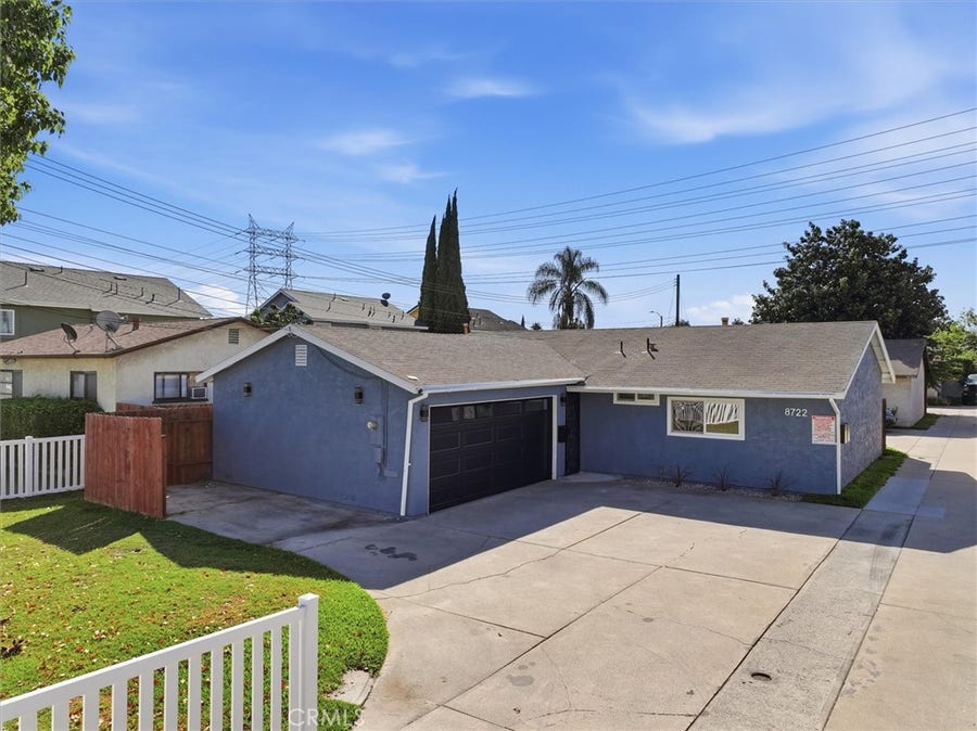 Property photo for 8722 Rose St, Bellflower, CA
