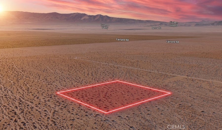 Property photo for 0 Vic Harrod Road, Lucerne Valley, CA