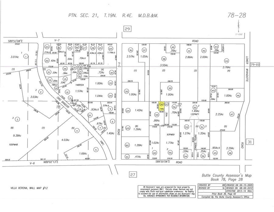 Property photo for 0 V-6, Oroville, CA