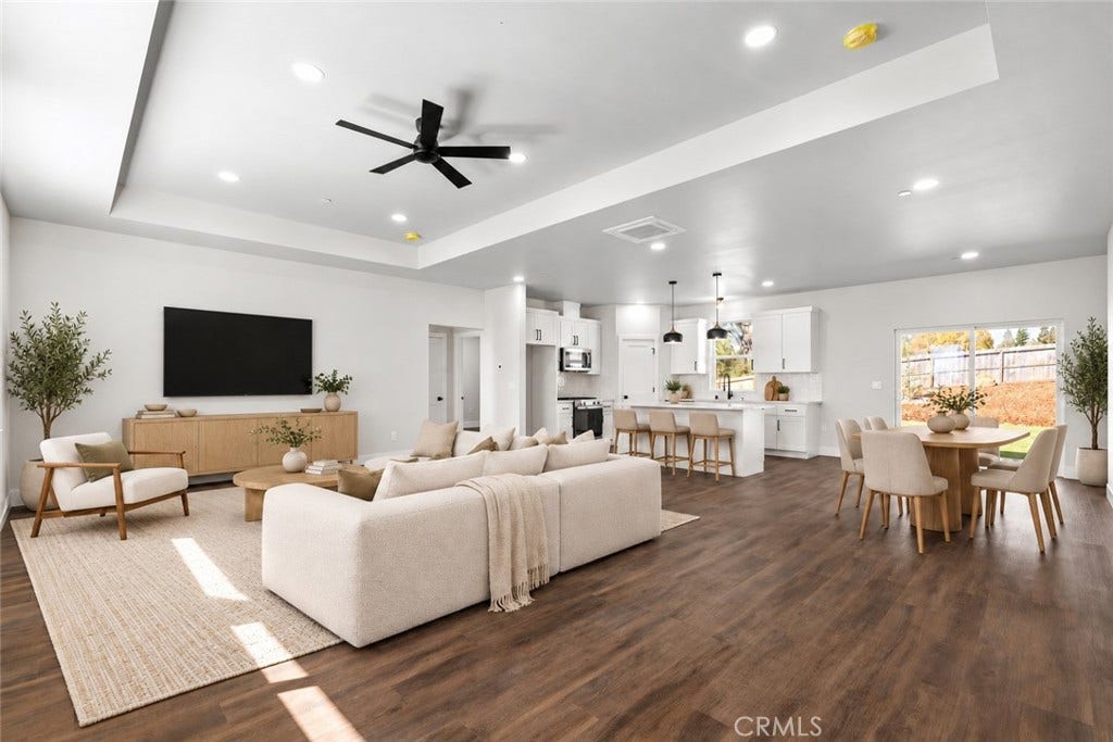 AI staged photo to give a visual of what this room could look like.