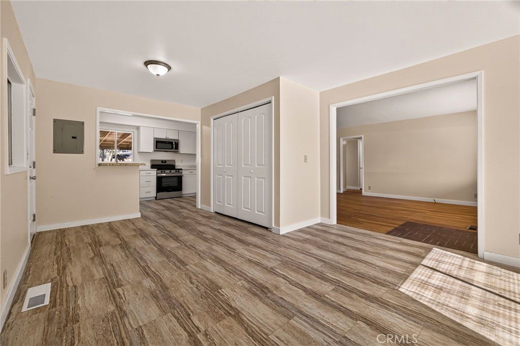 Family room leading to the kitchen