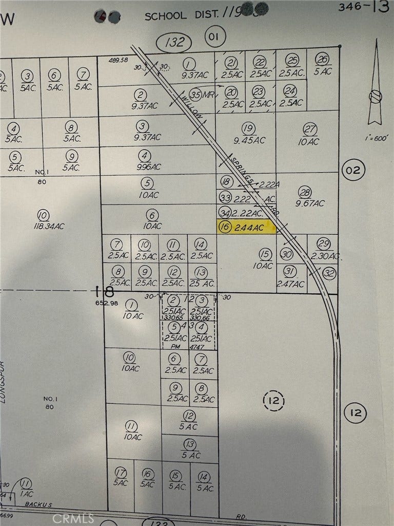Property photo for 0 Tehachapi willow spring road, Rosamond, CA