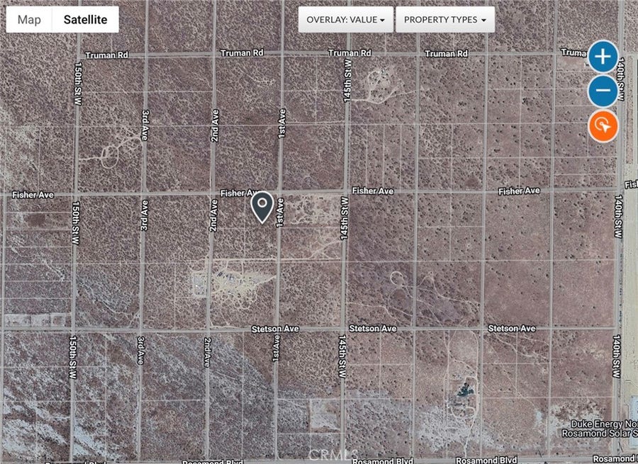 Property photo for 0 Fisher Avenue, Rosamond, CA