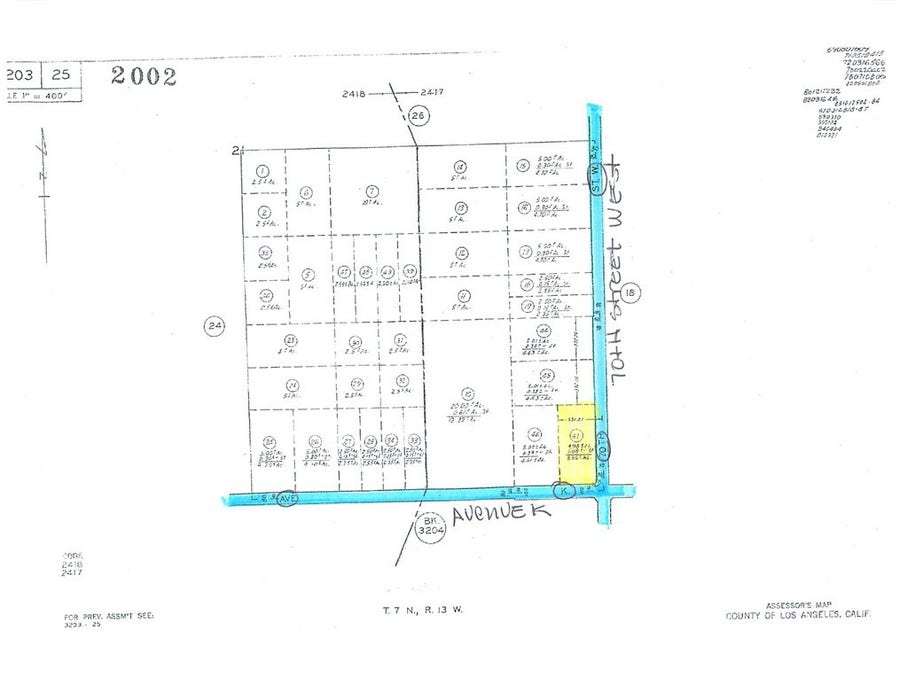 Property photo for 0 W 70TH Street, Del Sur, CA