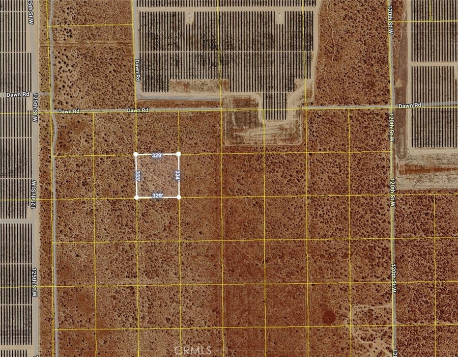 Property photo for 0 South of Dawn Rd, East of 125th St W Road, Rosamond, CA