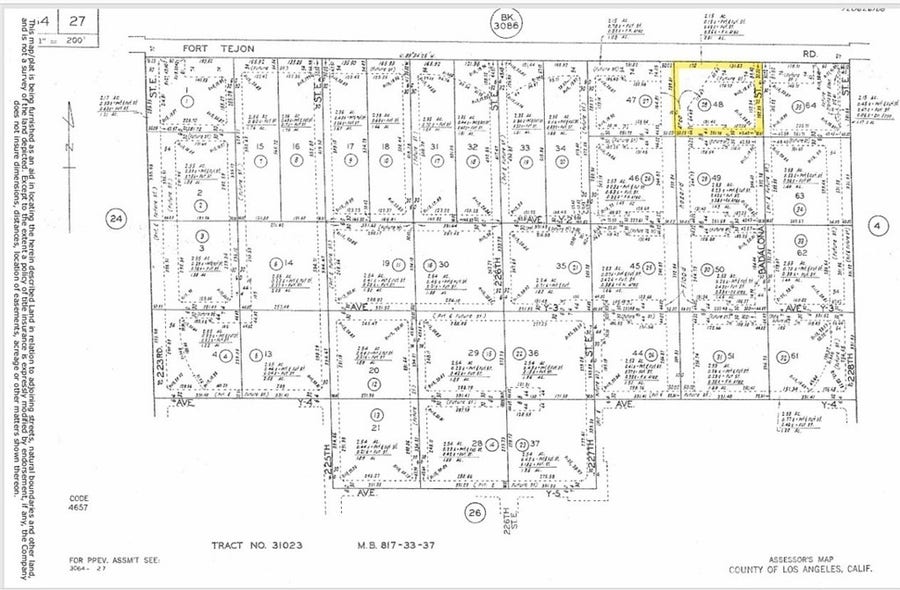 Property photo for 0 Fort Tejon, Llano, CA