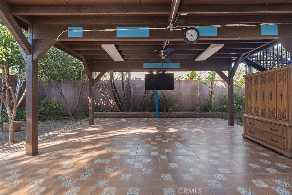 Covered Patio- Staged