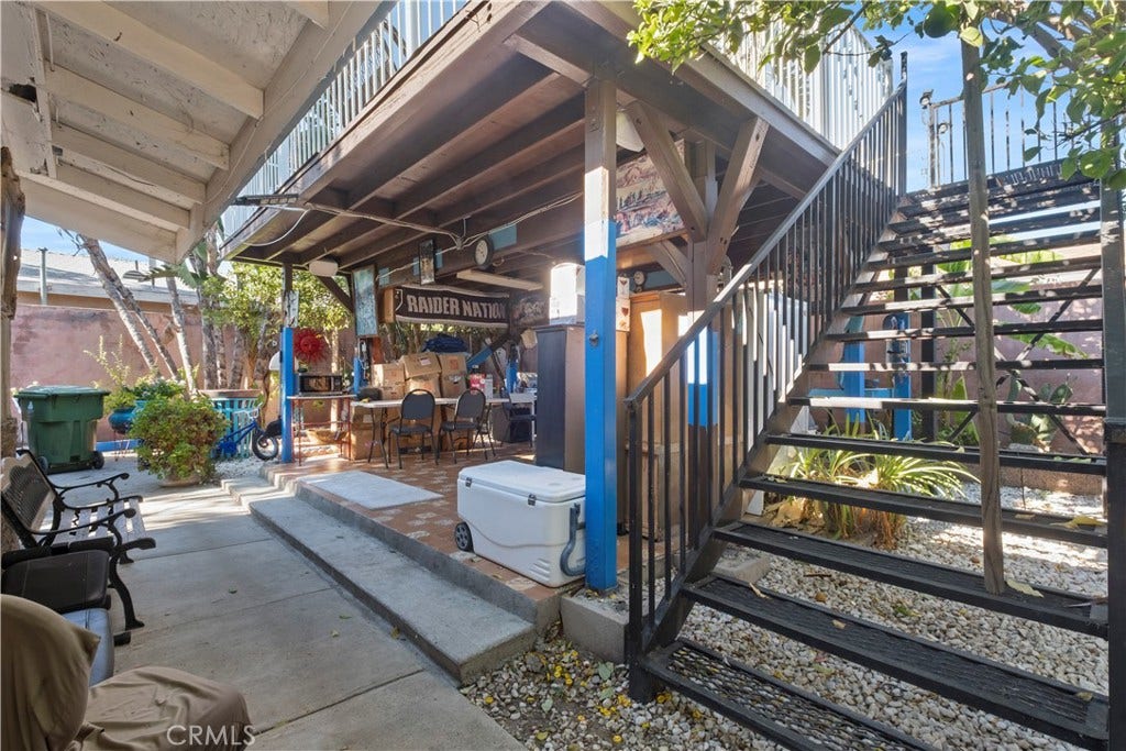 Covered back patio