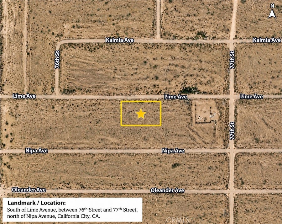 Property photo for 0 Lime St, California City, CA