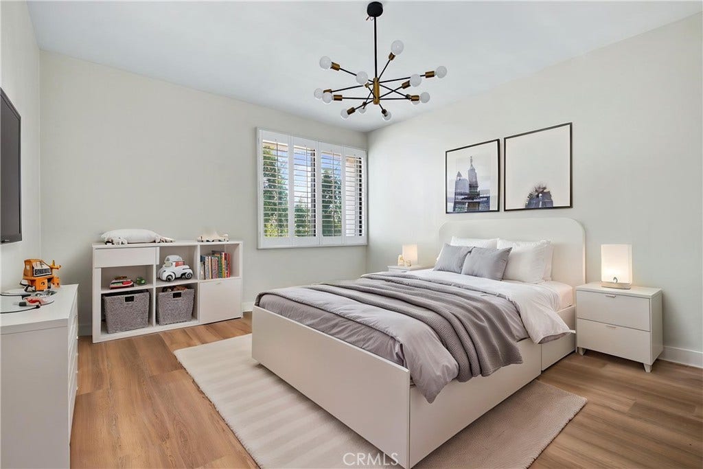 virtually staged/bedroom #2