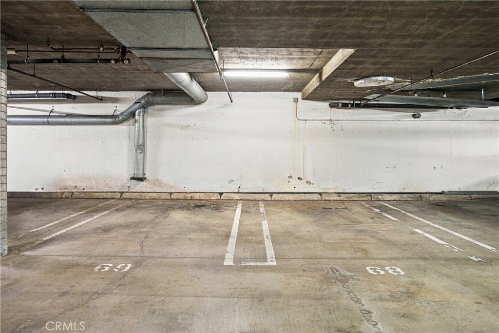 side by side gated parking.