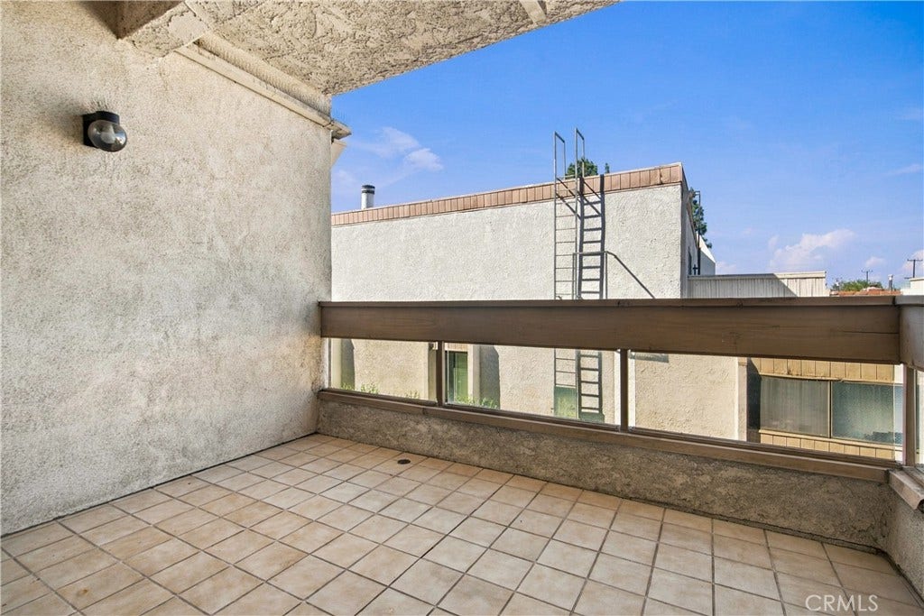 balcony from master bedroom