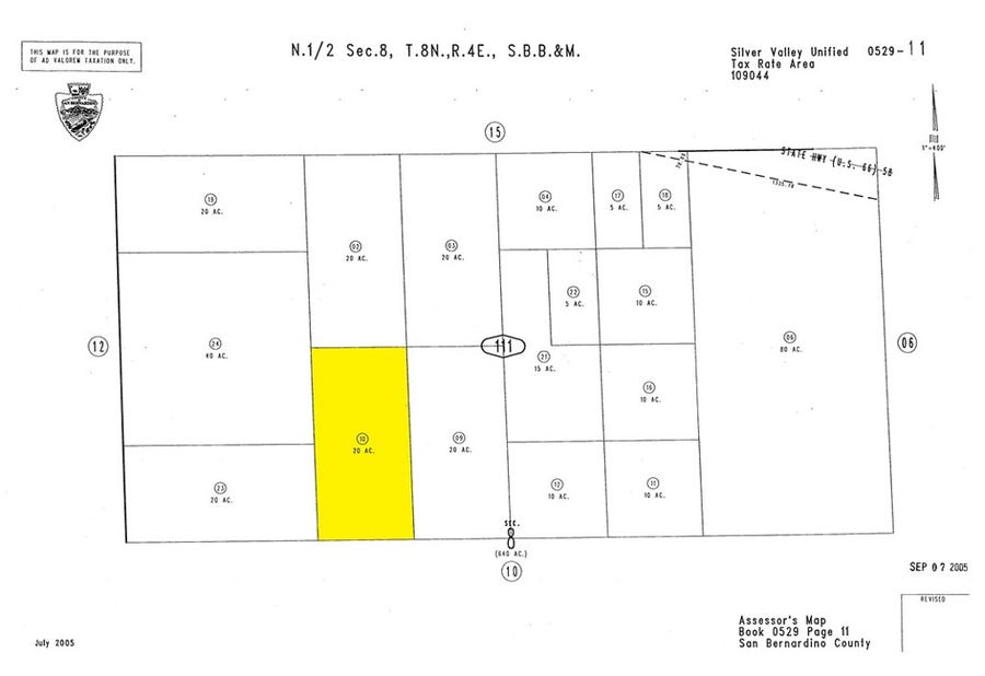 Property photo for 0 Morgan Lane, Newberry Springs, CA