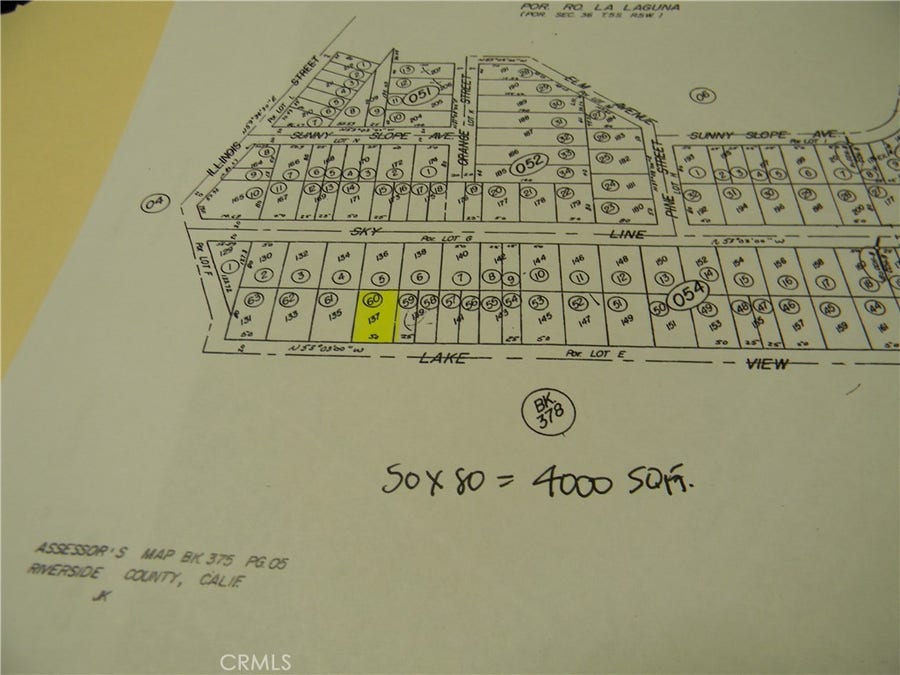 Property photo for 0 Lake View Ave, Lake Elsinore, CA