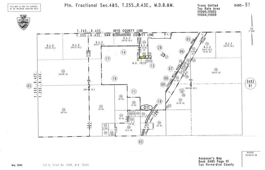 Property photo for 0 Elm Street, Trona, CA