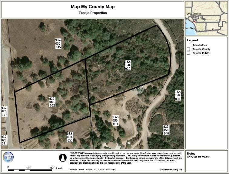 Property photo for 0 Tenaja Road, Murrieta, CA