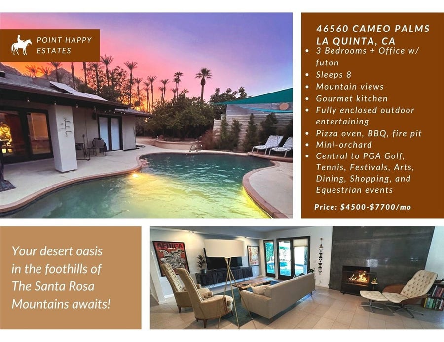 Property photo for 46560 Cameo Palms, La Quinta, CA