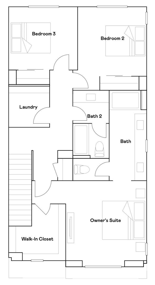 Residence 3 - level 3 floorplan