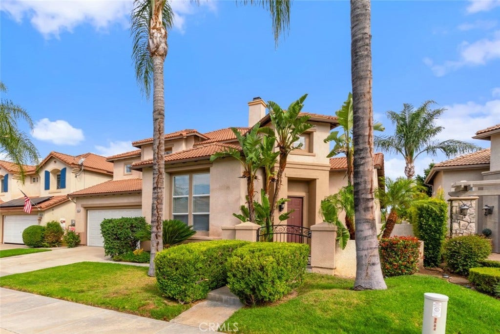 32440 Magenta Court, Temecula, CA 92592 Attractive Exterior Showcasing The Home's Architectural Details, Lush Green Lawn, Mature Palm Trees, And Manicured Landscaping.