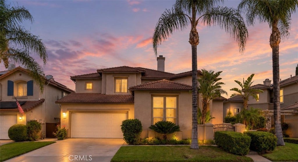 32440 Magenta Court, Temecula, CA 92592 Beautiful Two-Story Home Featuring Attractive Curb Appeal, A Two-Car Garage, Mature Palm Trees, And Beautifully Maintained Landscaping. Digitally Enhanced