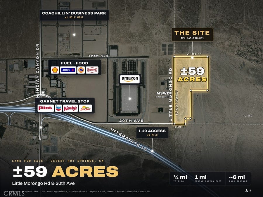 Property photo for 59 Acres Little Morongo/20th, Desert Hot Springs, CA