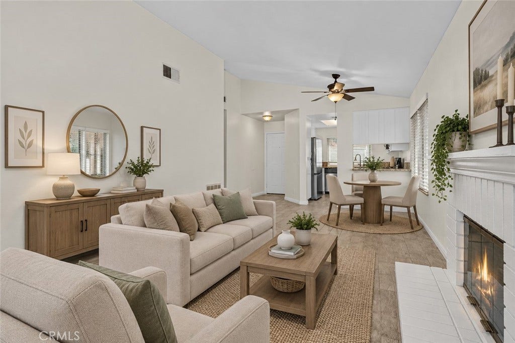 42329 Via Consuelo, Temecula, CA 92592 Another perspective of the living area highlights the open flow toward the dining space and kitchen, creating a comfortable setting for everyday living. Digitally Staged