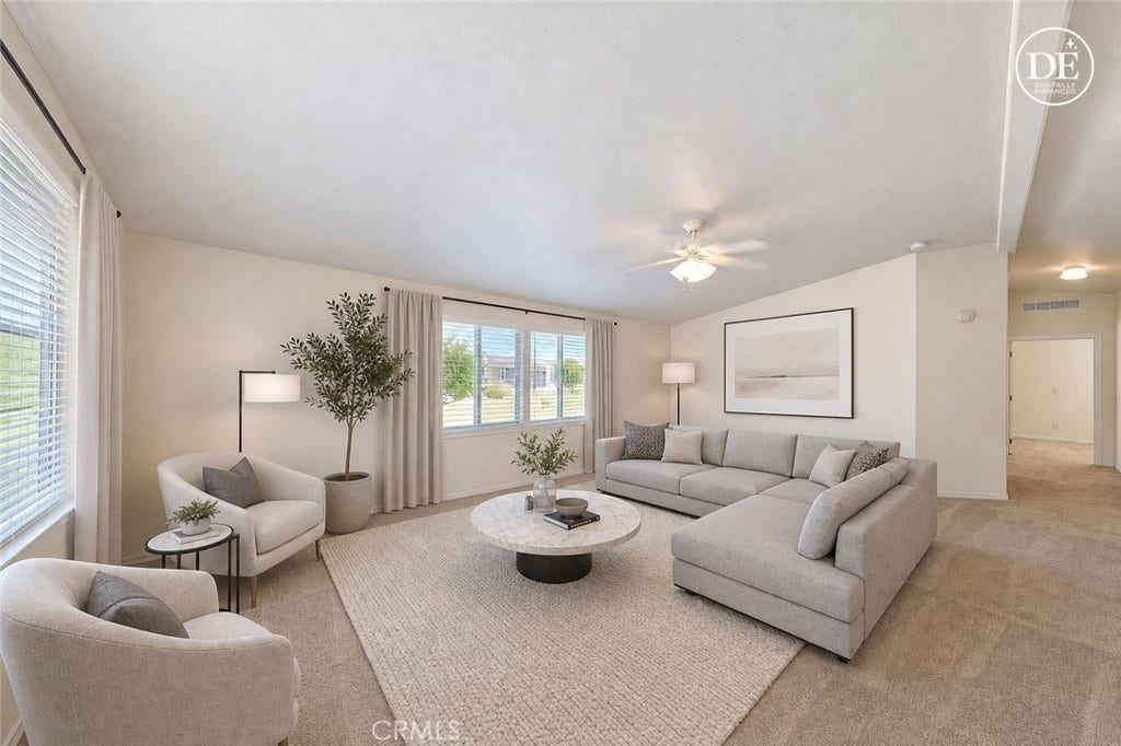 28880 Via Princesa, Murrieta, CA 92563 Living room digitally enhanced.