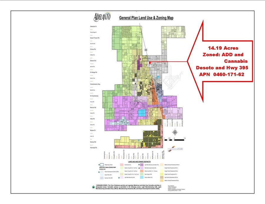 Property photo for 0 Desoto & Hwy 395 - 14.19ac, Adelanto, CA