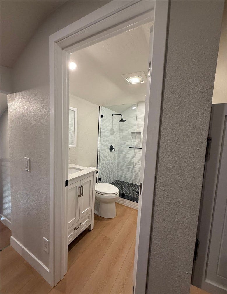 Primary bathroom upstairs.