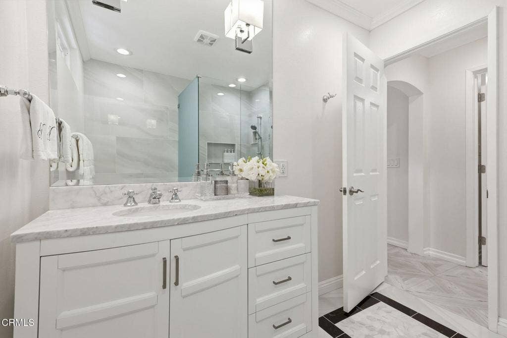 Bathroom off den