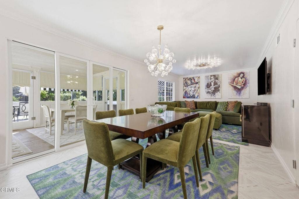Dining, den & wet bar
