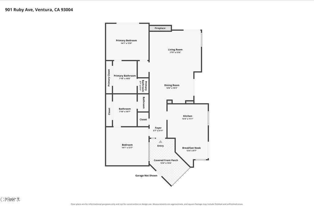 901 Ruby Avenue, Ventura, CA 93004 1-901 Ruby Floor Plan
