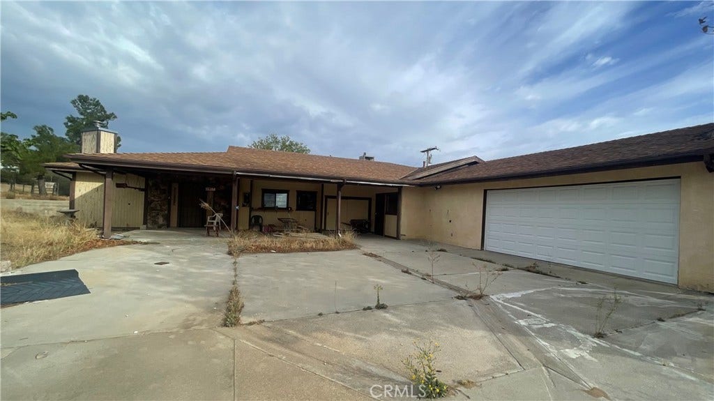 Driveway with garage