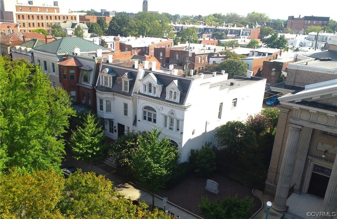 1109 & 1111 W Franklin Street, Richmond, VA 23220 View showing nearby VCU development and mixed uses of residentiual neighborhood and privated mixed use development.