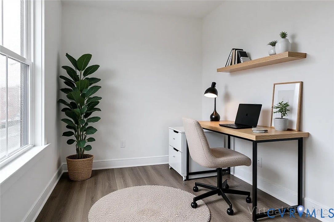 1823 W Cary Street, #A, Carytown, Richmond, VA 23220 Pocket office with virtual staging