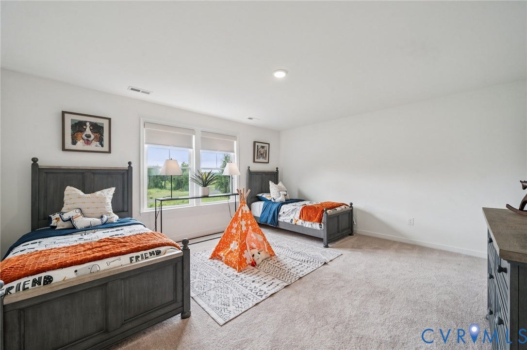 2nd floor w/ WIC of staged home.