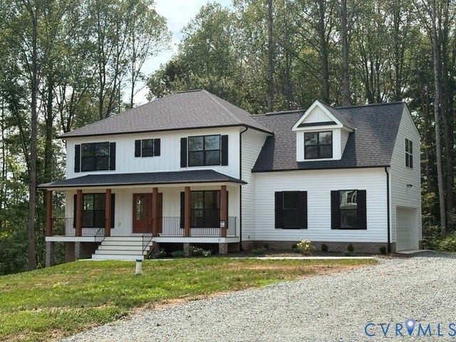 53 Porkchop Court, Louisa, VA 23093 White siding exterior with a dark shingle roof