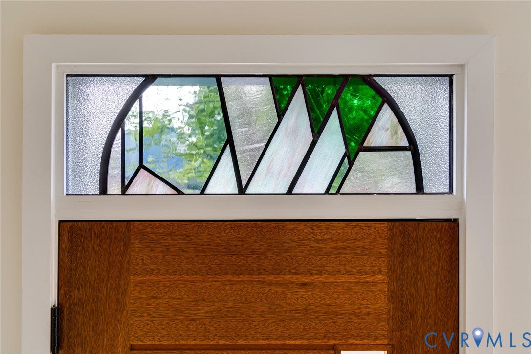 225 S Stafford Avenue, Fan District, Richmond, VA 23220 Stained Glass Transom