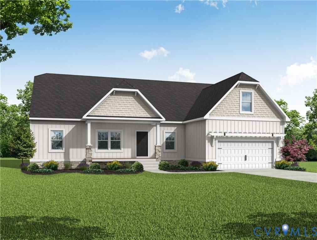 TBD Buckners (Lot 5) Lane, Compass Cove, Mineral, VA 23117 Artisan Elevation (optional) with optional side-load garage