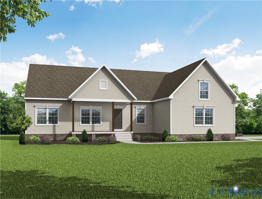 TBD Buckners (Lot 5) Lane, Compass Cove, Mineral, VA 23117 Traditional Elevation with optional side-load garage