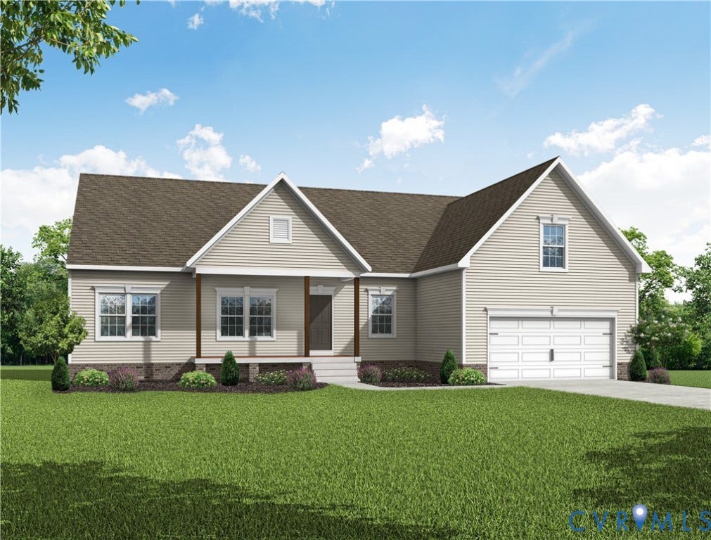 TBD Buckners (Lot 5) Lane, Compass Cove, Mineral, VA 23117 Traditional Elevation with front-load garage