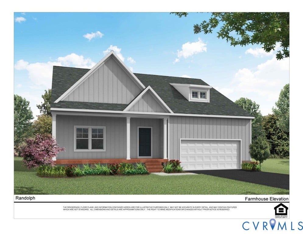 TBD Buckners (LOT 9) Lane, Compass Cove, Mineral, VA 23117 Farmhouse Elevation front-load garage