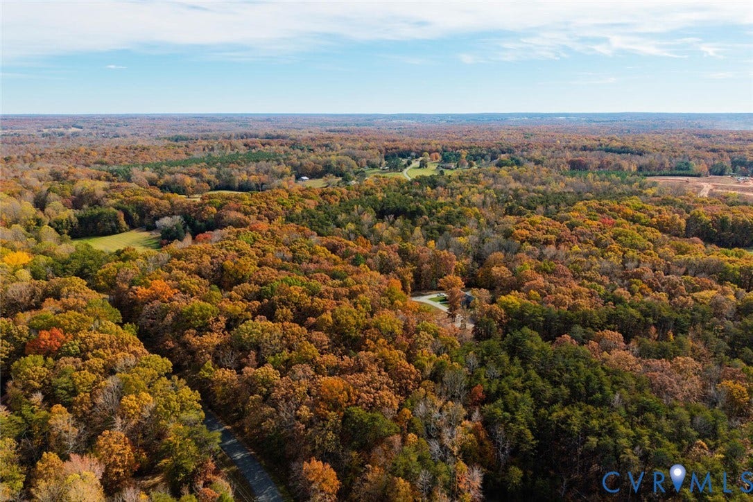 Lot 2 Maidens Road, Maidens, VA 23102 Bird's eye view of a heavily wooded area