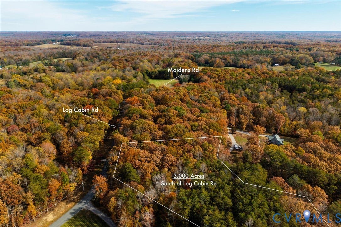 Lot 2 Maidens Road, Maidens, VA 23102 Drone / aerial view of a forest