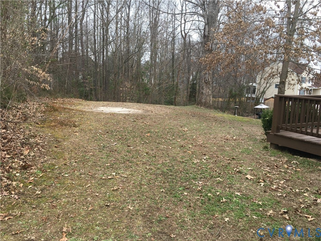 5104 Highberry Woods Road, Richmond, VA 23112 View of yard with a wooden deck