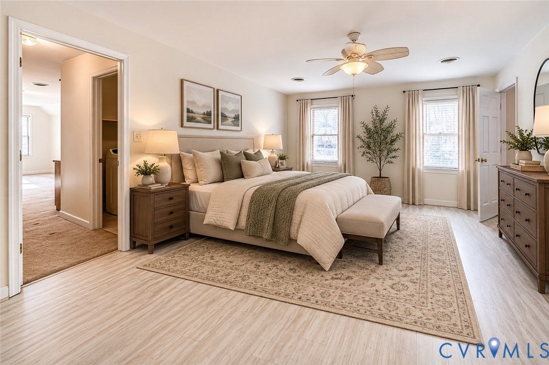 5301 Krag Road, Chester, VA 23831 AI Imagine your primary suite!
