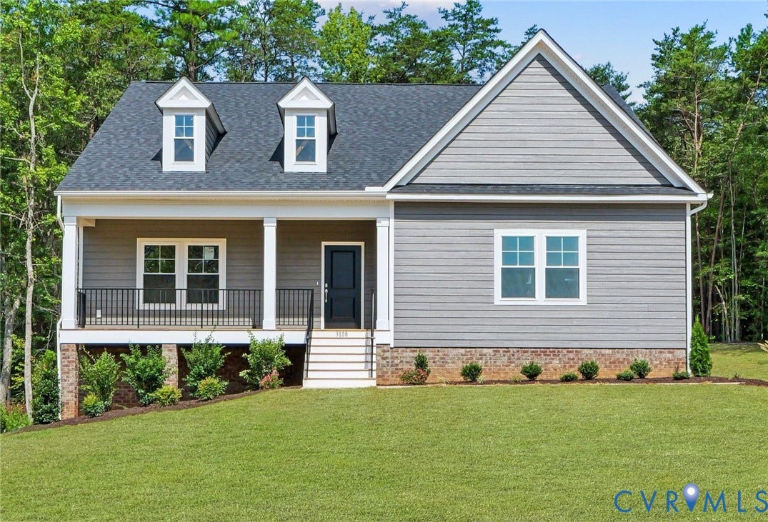 TBD Southern (Lot 36) Ridge, Compass Cove, Mineral, VA 23117 Traditional Elevation w/ side-load garage